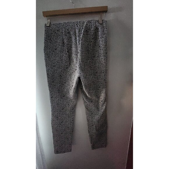Michael Kors Womens Pants Black White Elastic Waist Pull On Side Button Size S - Picture 5 of 9